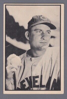 1953 Bowman Black & White #27 Bob Lemon Cleveland Indians Baseball Card VG+ apwc