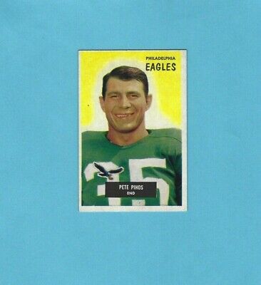 1955 Bowman #10 Pete Pihos Philadelphia Eagles Football Card NM