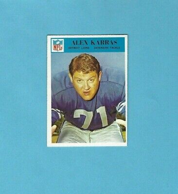 1966 Philadelphia #69 Alex Karras Detroit Lions Football Card