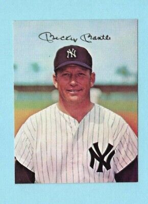 1983 Mactac Starlier Mickey Mantle NY Yankees Sticker Baseball Card NM 