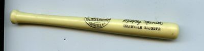 1960's H & B Louisville Slugger Mini Plastic 5" Bat Mickey Mantle