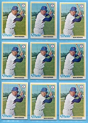 1978 Topps #653 Ron Hodges New York Mets Lot of 78 Baseball Cards NM   