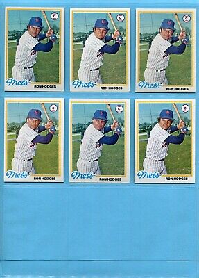 1978 Topps #653 Ron Hodges New York Mets Lot of 78 Baseball Cards NM   