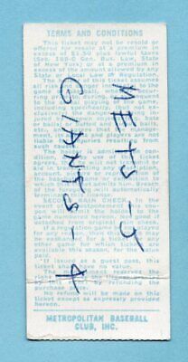 June 12, 1973 San Francisco Giants at New York Mets Ticket Stub Willie Mays