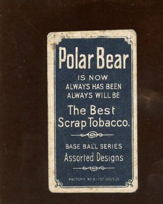 1909-1911 T206 Polar Bear Tobacco Baseball Card Snodgras Catching Variation 