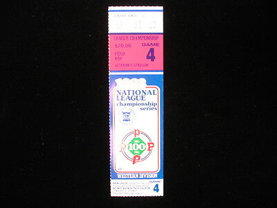 1983 National League Championship Series (NLCS) Game #4 Ticket Stub – Dodgers...