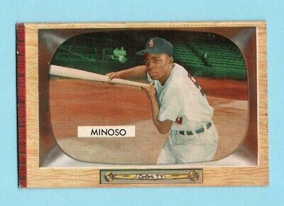 1955 Bowman #25 Minnie Minoso Chicago White Sox Baseball Card EX+ wrk