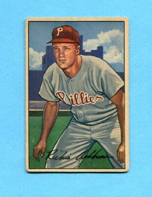 1952 Bowman #53 Richie Ashburn Philadelphia Phillies Baseball Card VG ap wrks