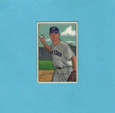 1952 Bowman #33 Gil McDougald NY Yankees Rookie Baseball Card Vg/Ex w/wrk