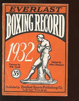 1932 Everlast Boxing Record Guide VG