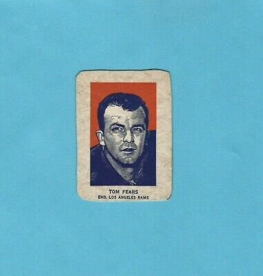 1952 Wheaties Tom Fears Los Angeles Rams  Football Card