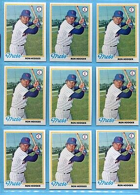 1978 Topps #653 Ron Hodges New York Mets Lot of 78 Baseball Cards NM   