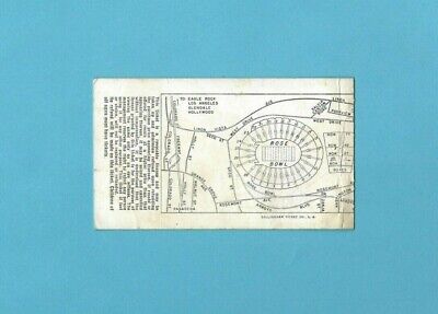 January 2,1961 Washington vs Minnesota Rose Bowl Ticket Stub 