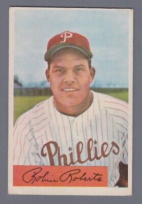 1954 Bowman #95 Robin Roberts Philadelphia Phillies Baseball Card Vg/Ex