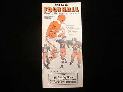 1965 TSN Football Handbook & Schedules Booklet