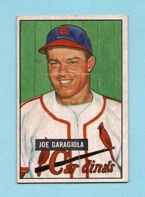 1951 Bowman #122 Joe Garagiola St. Louis Cards Rookie Baseball Card E+ o/c pl