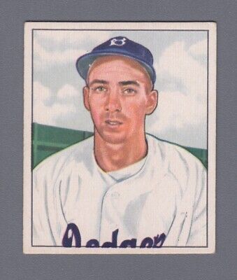 1950 Bowman #194 Billy Cox Brooklyn Dodgers Baseball Card EX