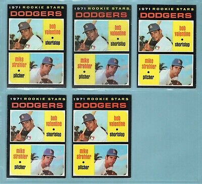 Lot of 14 1971 Topps #188 Bobby Valentine Rookie Baseball Cards Vg/Ex - Ex/Mt   