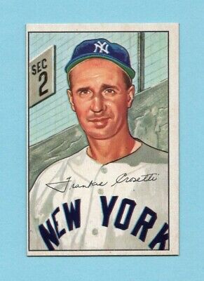 1952 Bowman #252 Frank Crosetti New York Yankees Baseball Card NM o/c