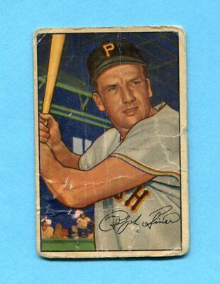 1952 Bowman #11 Ralph Kiner Pittsburgh Pirates Baseball Card Low Grade