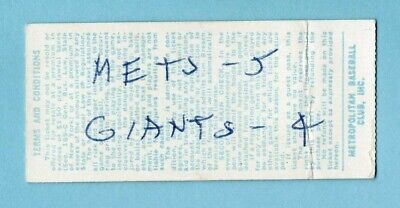 June 12, 1973 San Francisco Giants at New York Mets Ticket Stub Willie Mays