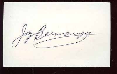 Jay Berwanger 1st Heisman Trophy Winner Signed 3x5 Index Card JSA 