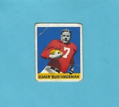 1948 Leaf #25 Elmer Bud Angsman Chicago Cardinals Rookie Football Card Low Grade