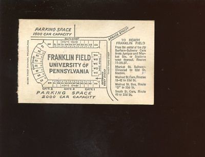 October 22 1938 NCAA Football Ticket Stub Columbia at Pennsylvania EX+