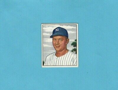 1950 Bowman #215 Ed Lopat New York Yankees Baseball Card EX ap w/wrk