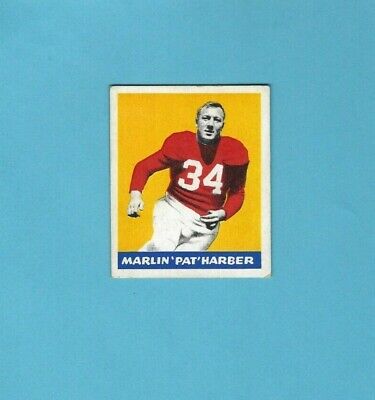 1948 Leaf #33 Marlin Pat Harder Chicago Cardinals Rookie Football Card