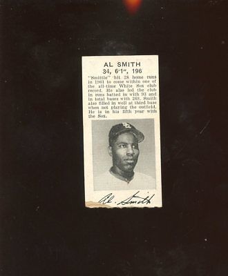 April 10 1962 Chicago White Sox Ticket Stub With Al Smith Verso EXMT