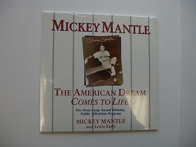 2002 'Mickey Mantle' by Mickey Mantle Hardcover Book w/ Original DVD - NM