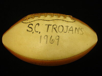 1969 University of Southern California Trojans Autographed Football – 30+ Sig...