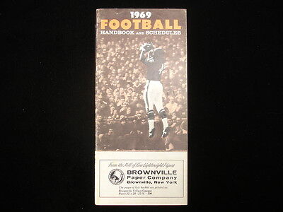 1969 Brownville Football Handbook & Schedules Booklet