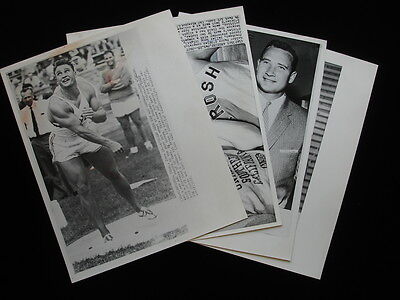 Lot of 4 Original 1959-64 Wire Photographs of Parry O’Brien