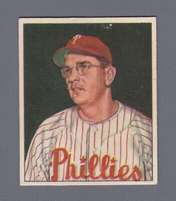 1950 Bowman #226 Jom Konstanty Philadelphia Phillies Baseball Card EX ap mks