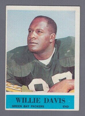 1964 Philadelphia #72 Willie Davis Green Bay Packers Rookie Football Card E o/cr