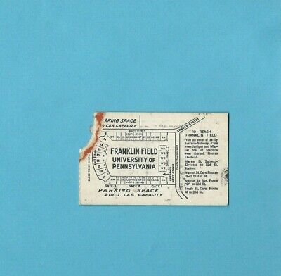 Ticket Stub November 24 1938 Cornell vs Pennsylvania at Franklin Field 