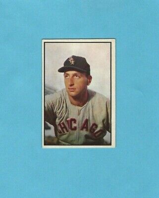 1953 Bowman Color #75 Saul Rogovin Chicago White Sox Baseball Card