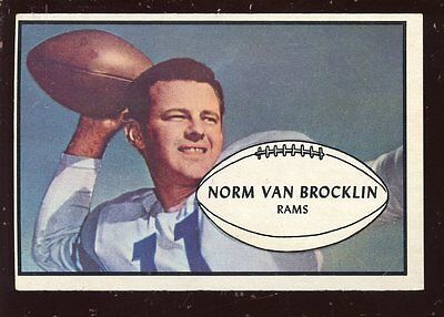 1953 Bowman Football Card #11 Norman Van Brocklin EXMT