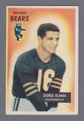 1955 Bowman #62 George Blanda Chicago Bears Football Card EX wk/cr