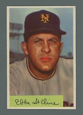 1954 Bowman #128 Ebba St. Claire New York Giants Baseball Card NM