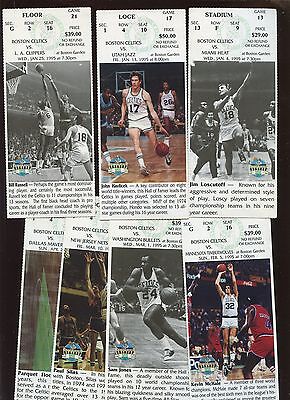 1995 NBA Basketball Boston Celtics Ticket Stubs 8 Different VG/EX+