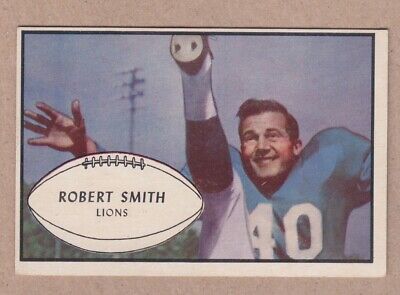 1953 Bowman #66 Robert Smith Detroit Lions Football Card EX