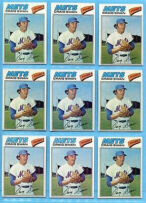 1977 Topps #94 Craig Swan New York Mets Lot of 61 Baseball Cards NM   