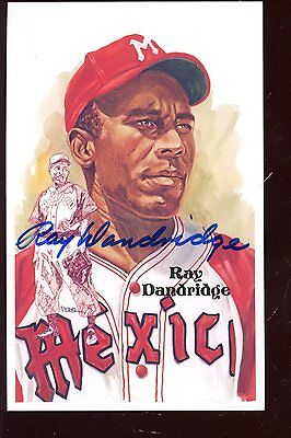 1987 Perez Steele Hall of Fame Baseball Postcard Ray Dandridge Autographed Hol