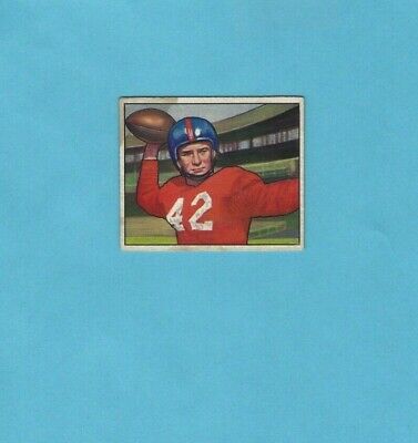 1950 Bowman #103 Charlie Conerly New York Giants Football Card