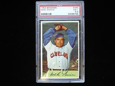 1954 Bowman #100 Mike Garcia Cleveland Indians - EX+ 5.5