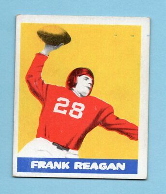 1948 Leaf #48 Frank Reagan New York Giants Football Card EX prt mks tr