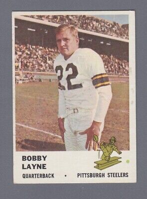 1961 Fleer #117 Bobby Layne Pittsburgh Steelers Football Card EX